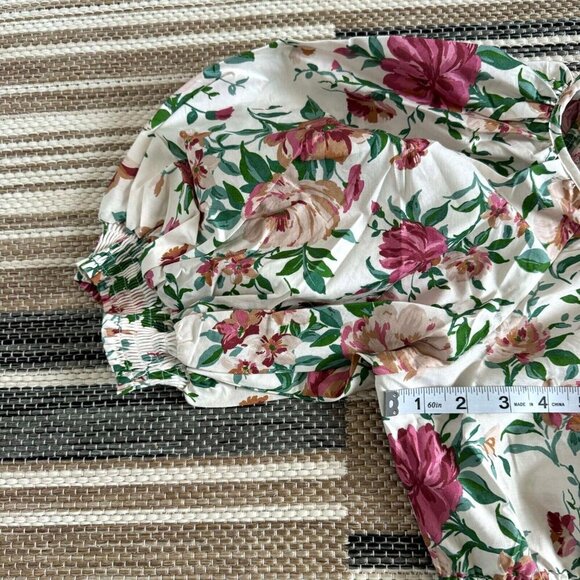 Anthropologie Women's The Somerset Maxi Dress Puff-Sleeve Floral Multicolor Sz M - Picture 7 of 14